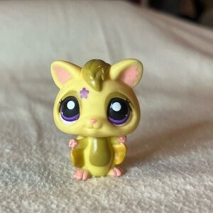 Rare Littlest Pet Shop Yellow Sugar Glider #2273, Rare LPS, Easter LPS